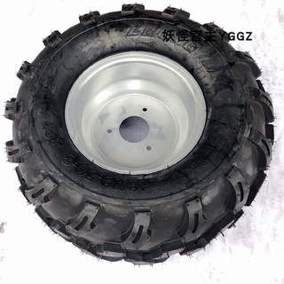 ❉☬✈【ส่งทันที】สี่ล้อ go-kart ATV อุปกรณ์เสริมล้อสูญญากาศ off-road 18X9.50-8 นิ้วยางหนาประกอบ