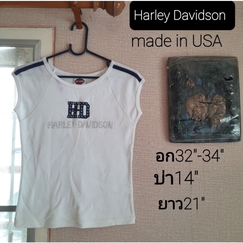 เสื้อยืด Harley Davidson แท้ made in USA อก 32"