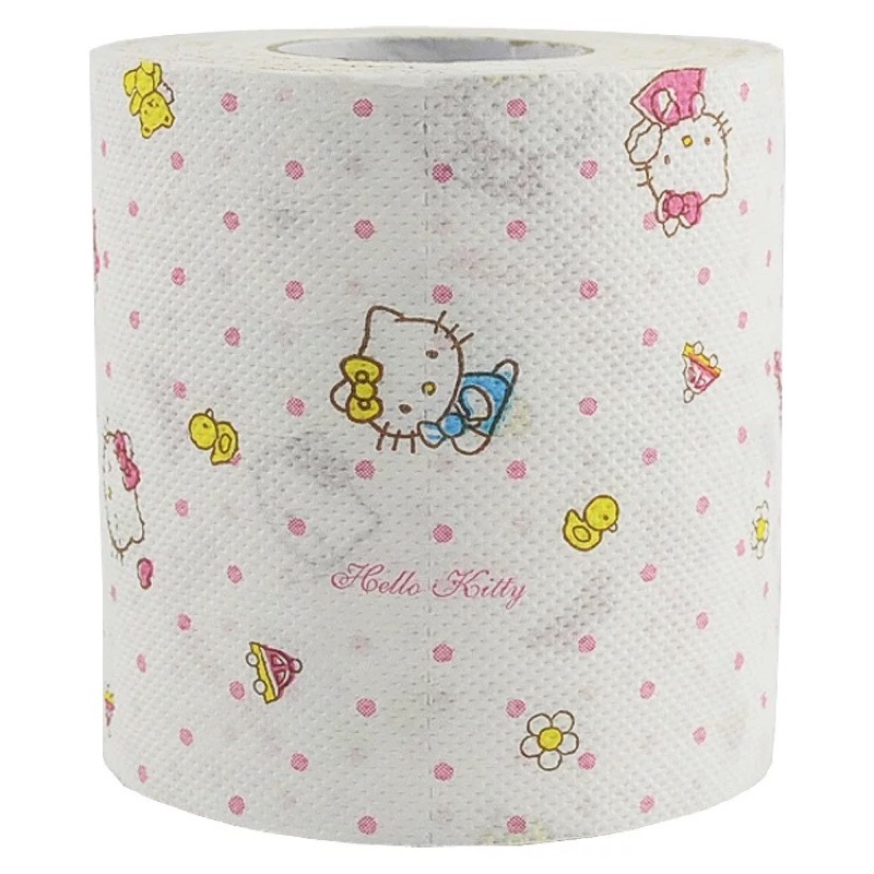 กระดาษทิชชู่แบบม้วน ลาย Hello kitty หนา2ชั้น หนัก145กรัม