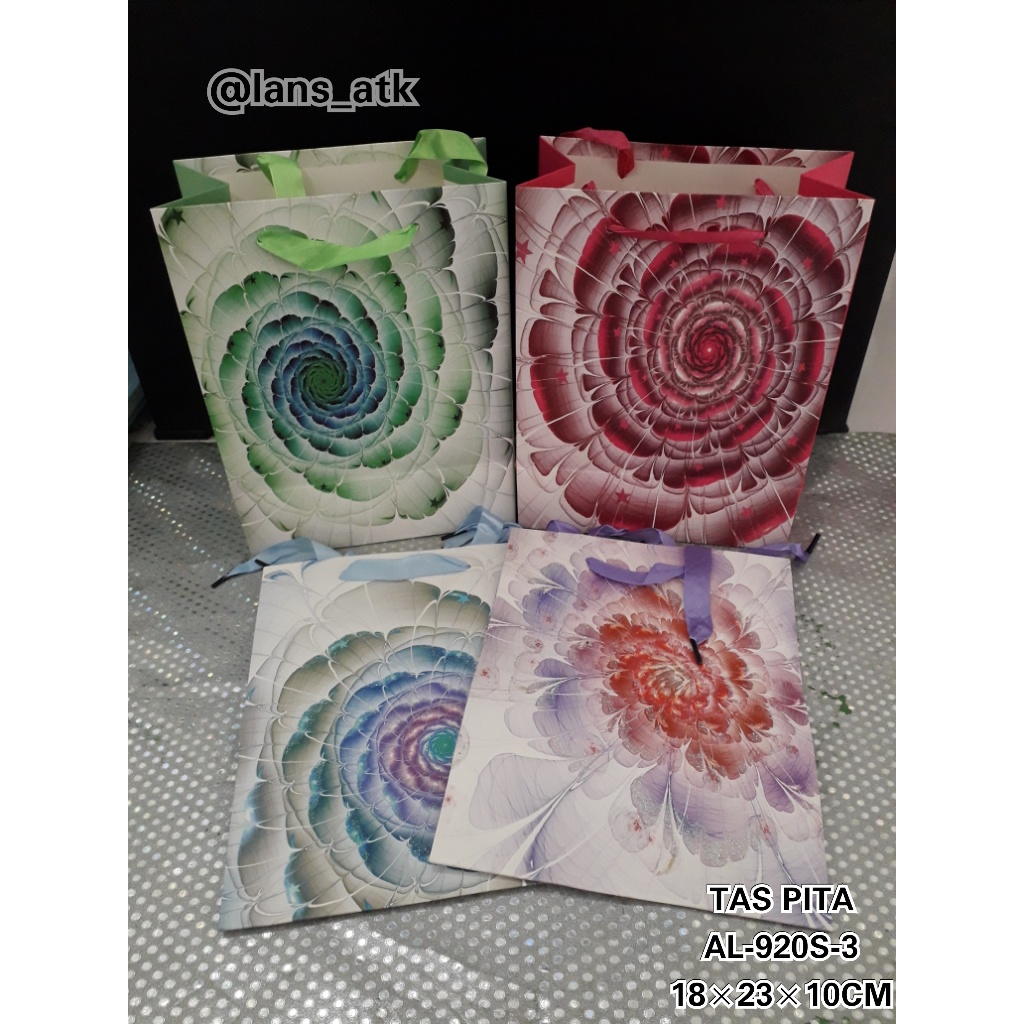 GLITTER PAPER BAG SL-920S-3 / SMALL PAPER BAG (91630)