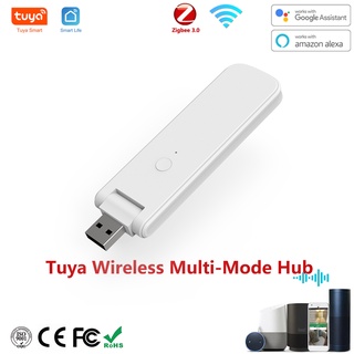 Tuya สมาร์ท USB WIFI บลูทูธ Zigbee หลายโหมด เกตเวย์ ทํางานร่วมกับ Tuya บลูทูธ Zigbee ผลิตภัณฑ์ USB ขับเคลื่อน สําหรับสมาร์ทโฮม ฮับ แอพ สะพานไร้สาย และการควบคุมด้วยเสียง