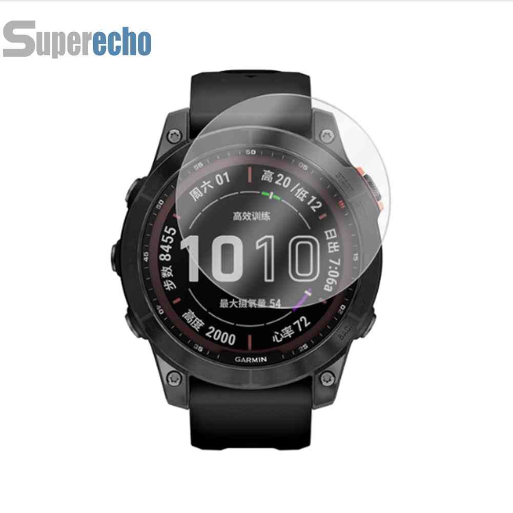 ฟิล์มกระจกนิรภัยกันรอยหน้าจอ สําหรับ Garmin Fenix 7 7S 7X Elite Edition [superecho.th] 2 ชิ้น #4