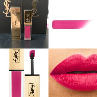 Yves Saint Laurent Tatouage Couture Long Lasting Matte Lipstick  No14 decadent fuchsia ขนาด 6 มิล ราคา 1550 MFG 09/2018