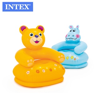 Ainakids  INTEX 68556 โซฟาเด็กเป่าลมรูปหมีน้อย (สีเหลือง,สีฟ้า)