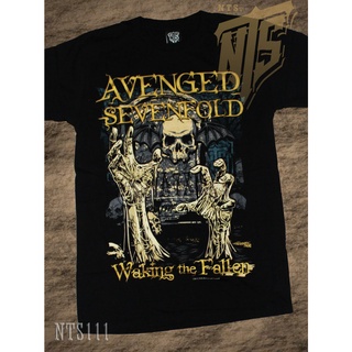 NTS 111 A7X Avenged Seven Fold ROCK เสื้อยืด เสื้อวง เสื้อดำ สกรีนลายอย่างดี ผ้าหนานุ่ม ไม่หดไม่ย้วย NTS T SHIRT S M L X