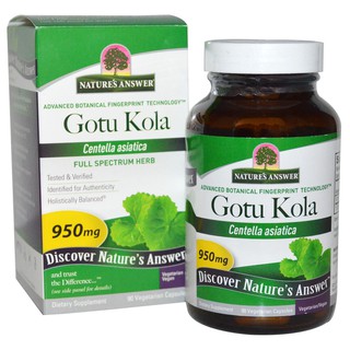 Natures Answer Gotu Kola 950 mg 90 Veggie Caps