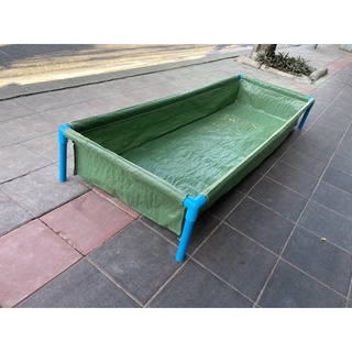 โครงกระบะปลุกผักท่อพีวีซี(เฉพาะโครง)ใช้กับกระบะขนาด 120 × 45 × 22 ซม.