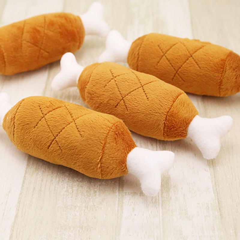 ของเล่นสัตว์เลี้ยงตุ๊กตาไก่มีเสียงสําหรับฝึกสุนัขแมว 30