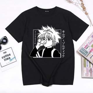 เสื้อยืด พิมพ์ลายการ์ตูนอนิเมะ Hunter X Hunter น่ารัก สไตล์ญี่ปุ่น แฟชั่นฤดูร้อน สําหรับผู้ชาย 2022