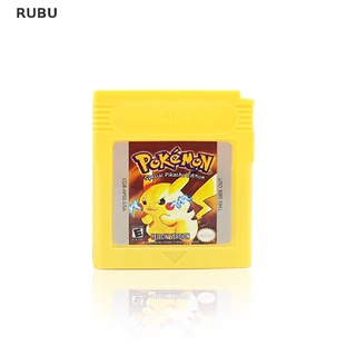 Rubu ใหม่ การ์ดเกม Pokemon GB GBC Pikachu คลาสสิก 7 ใบ ของเล่นสําหรับเด็ก