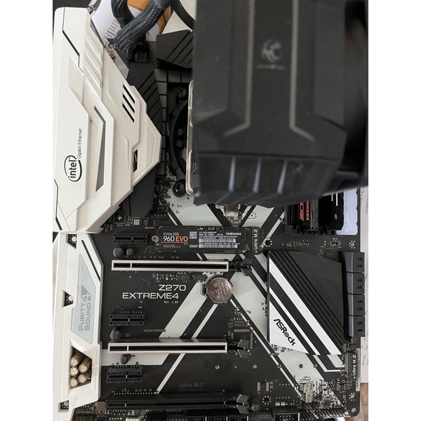 ขายคู่ เมนบอร์ด  z270+cpu i7-7700k +แรม8gb