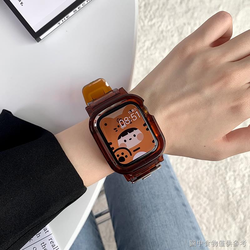 [สายนาฬิกา] Miton สายนาฬิกาข้อมือ แบบใส สไตล์ญี่ปุ่น ไฮเอนด์ สร้างสรรค์ สําหรับ Apple Watch iwatch7 se Niche s7 44 45 มม. 6