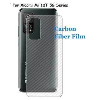 ( ซื้อ 1 Get 1 ) Xiaomi Mi10T / Mi10T Pro ฟิล์มคาร์บอนไฟเบอร์กันรอยด้านหลัง