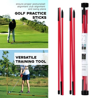 2Pack Golf Alignment Rods Golf Swing Trainer Sticks Golf Training Equipment