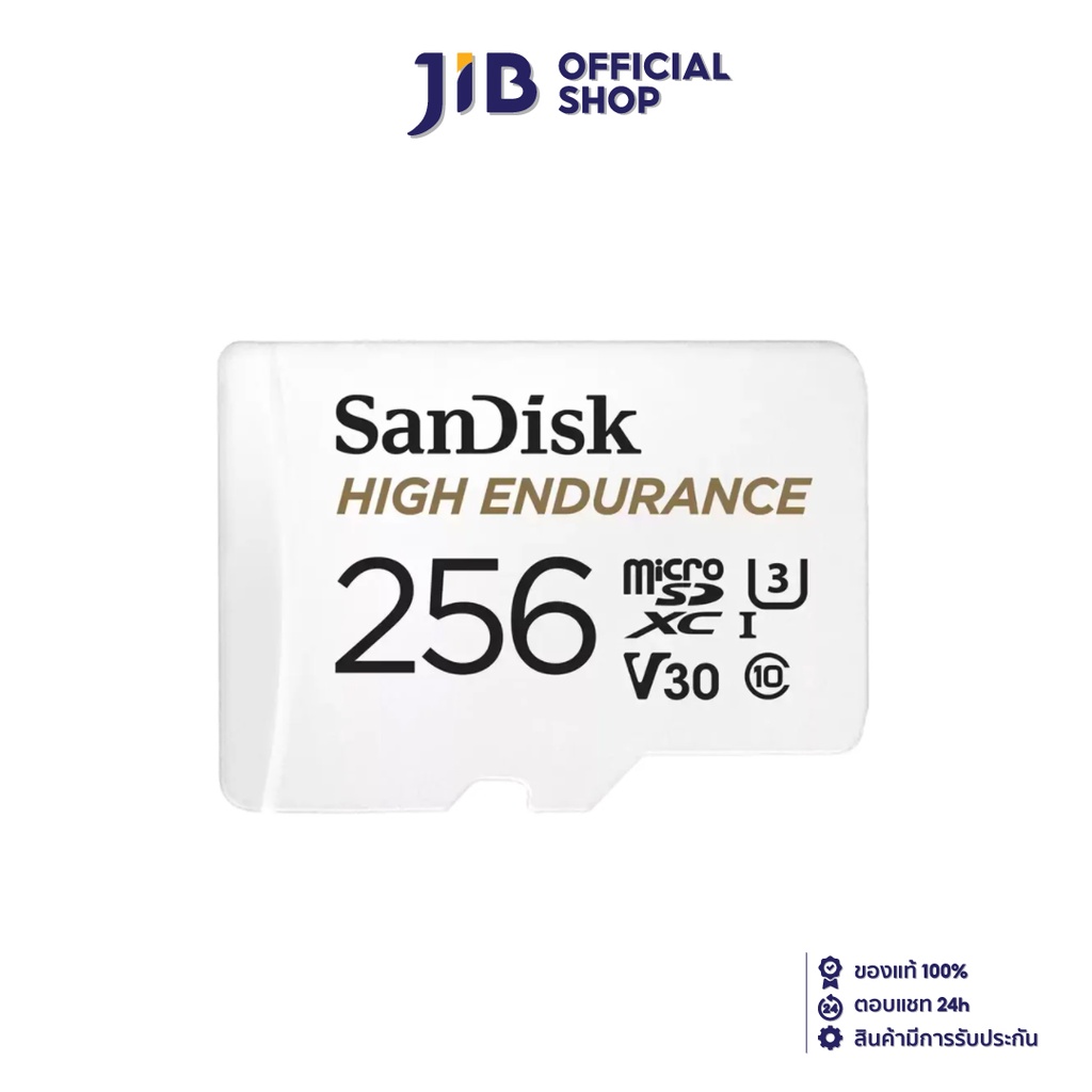 SANDISK 256 GB MICRO SD CARD (ไมโครเอสดีการ์ด) HIGH ENDURANCE MICROSD CARD (SDSQQNR-256G-GN6IA)