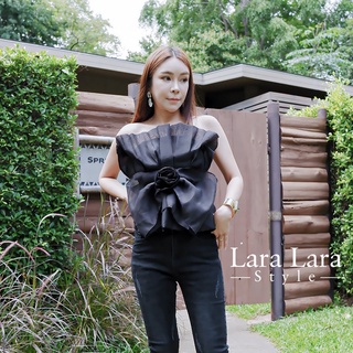 🖤 Black Rose Strapless Shirt,Black Dave Jeans 👖