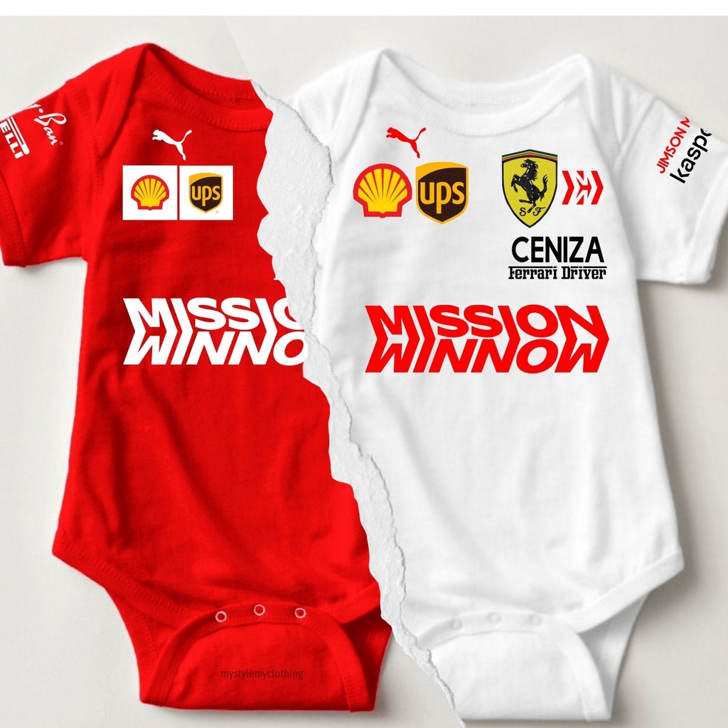 Baby Career Onesies - Car Racing Ferrari Suit EFFE