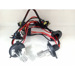 หลอด ซีนอน h4/6000k ไห้เเสงสี ขาวอมเหลื่อง