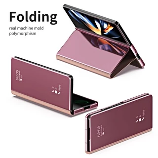 Mirror Clear Case สําหรับ Samsung Galaxy Z Fold8/Fold7/Fold6/5/4/3 Shell Full Protection