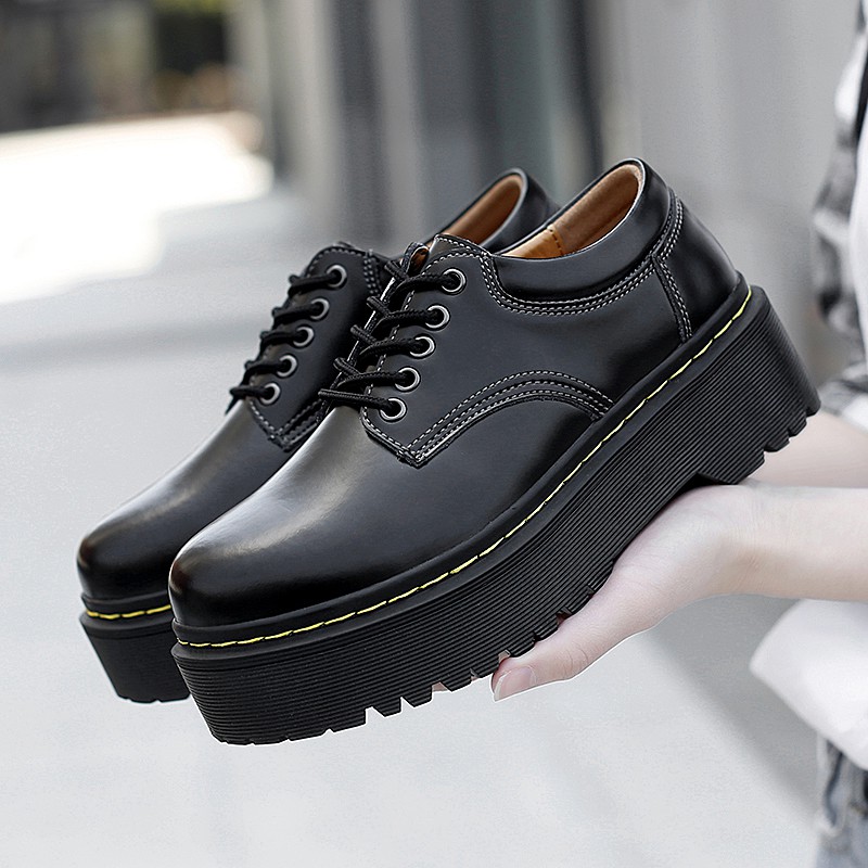 chunky black platform shoes