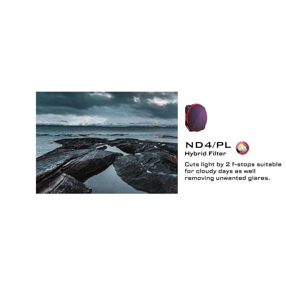 Kit 8 Filtres Freewell Pour DJI Air 3 (ND, ND/PL, CPL) - Technologie GimbalSafe, Couleurs Neutres