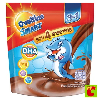 โอวัลติน สมาร์ท 3อิน1 เครื่องดื่มมอลต์สกัด รสช็อกโกแลต 28 ก. แพ็ค 17 ซองOvaltine Smart 3in1 Malt Extract Chocolate Flavo