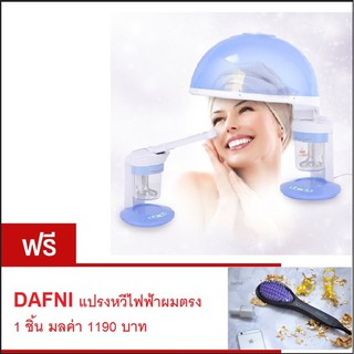 ** เครื่องอบไอน้ำ โอโซน สำหรับผม และผิวหน้า รุ่นตั้งโต๊ะ (2 in 1 Ozone) แถมหวีไฟฟ้า Dafni