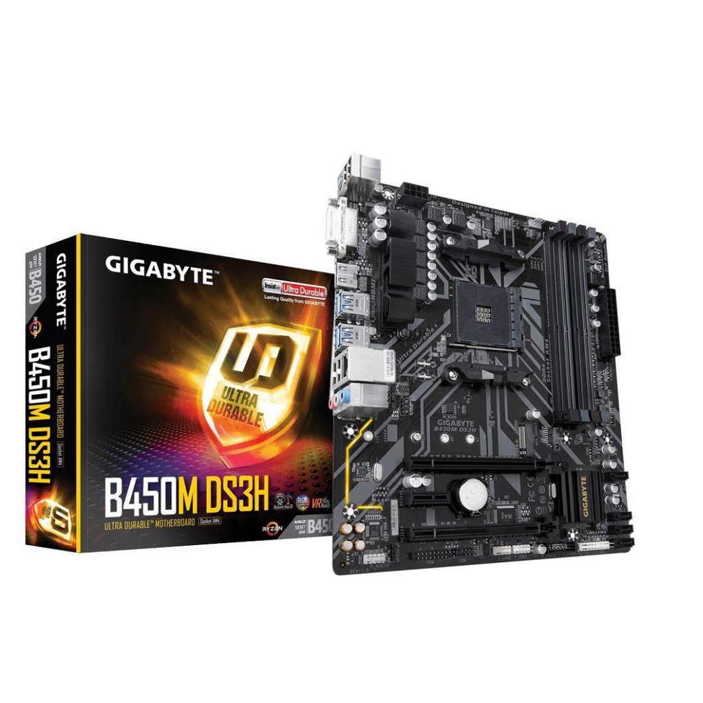 GIGABYTE B450 SERIES AMD 3500X/3600/3700X เมนบอร์ดคอมพิวเตอร์ สินค้าใหม่ประกันศูนย์100%