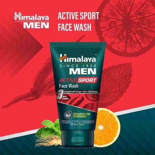 Himalaya Men Active Sport Face Wash (โฟมล้างหน้าผู้ชาย) 100ml.