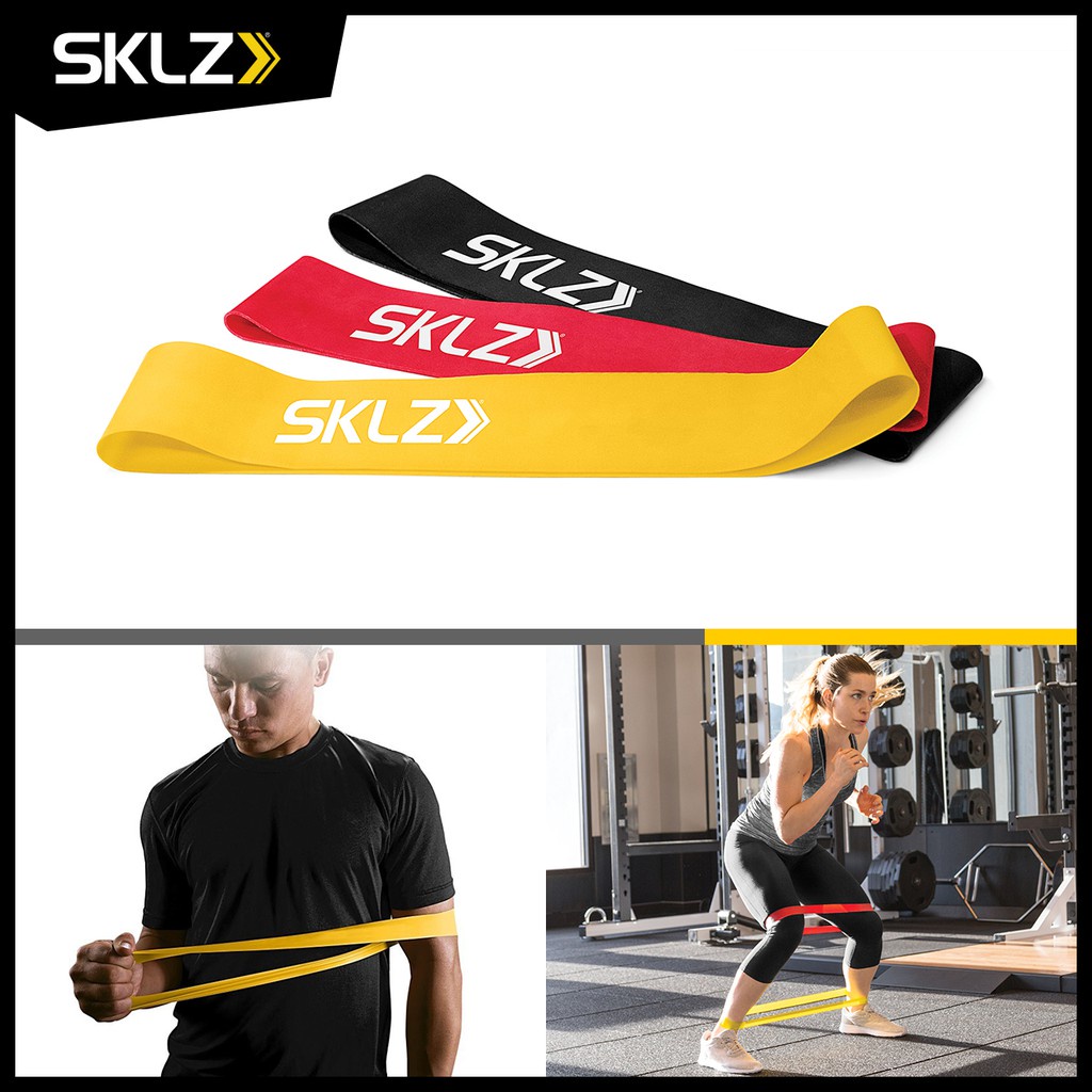 ห่วงโยคะ Pilates วงกลมพิลาทิส SKLZ - Mini Bands ยางยืดออกกำลังกาย เซ็ต 3 น้ำหนัก ยางปั้นก้น สายแรงต้าน ผลิตจากยางพารา 10