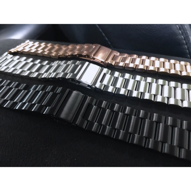 🔥สายพร้อมส่ง🔥สายapple watch stainless สีดำขนาด42mm.