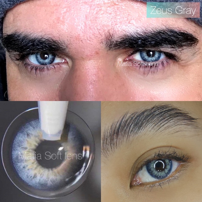 รุ่น Zeus gray คอนแทคเลนส์สายฝอ (มีค่าสายตา)