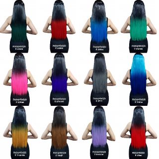 📣ลดแรง แฮร์พีชผมตรงแฟนซีทูโทน ยาว 60 ซม. สวย อินเทรน มี 12สี รุ่น Fantasy Straight