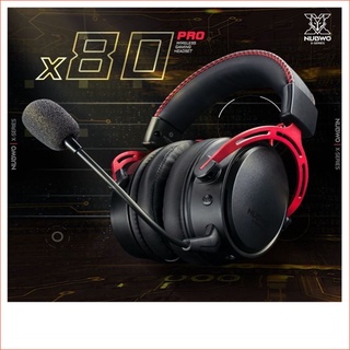 NUBWO X80 Pro Wireless Gaming Headphone 48kHz ระบบเสียงแบบ Stereo หูฟังเกมมิ่งไร้สาย (รับประกัน 2 ปี BY GMS)