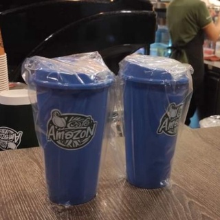แก้ว Cafe Amazon  สีฟ้า