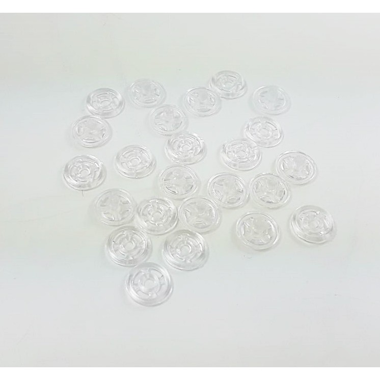 กระดุมแป๊กพลาสติก 7มม. แบบเย็บมือ