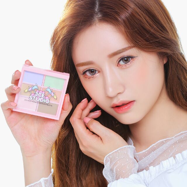 พรีออเดอร์ 3CE Studio Face Tuning Concealer Paletteพาเลท คอนซีลเลอร์ 6 สี