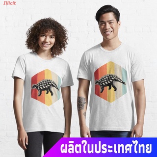 เสื้อยืดยอดนิยม Vintage Ankylosaurus T shirt Essential T-Shirt Sports T-shirt