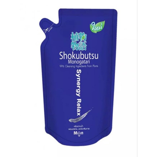 #LOTใหม่EXP.2026# โชกุบุสซึ ถุุุงสีน้ำเงิน 500 ml. ซินเนอร์จี รีแลกซ์ Shokubutsu Synergy Relax for m