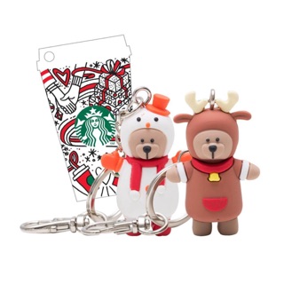 *พร้อมส่ง* Christmas Barista Keychain Set : Dear and Snowman