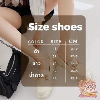 พร้อมส่ง รองเท้าวิลเทจ วัสดุทำจากยางอย่างดี สไตล์ญี่ปุ่น รองเท้าสไตล์อังกฤษ T111