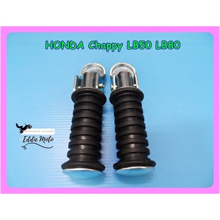 HONDA CHAPPY LB50 LB80 REAR PASSENGER FOOT REST SET "TAIWAN"  // พักเท้าหลัง งานไต้หวัน