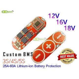 [พร้อมส่ง] 3S/4S/5S Custom BMS 12.6V 16.8V 21V 18650 Li-ion Battery Protection Charging Board วงจรป้องกันแบตเตอรี่