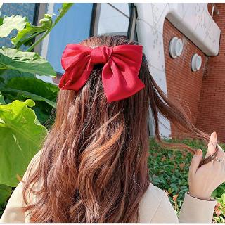กิ๊บโบว์ กิ๊บติดผมผ้าซาติน ขนาดใหญ่ สำหรับผู้หญิง 5 สี