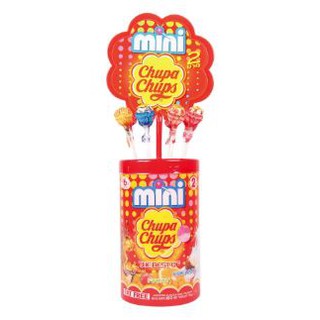 จูปาจุ๊ปส์ มินิ ลูกอม อมยิ้ม ขนาด 6กรัม ยกกล่อง 50ไม้ CHUPA CHUPS MINI THE BEST OF COLA FRUIT CREAMY