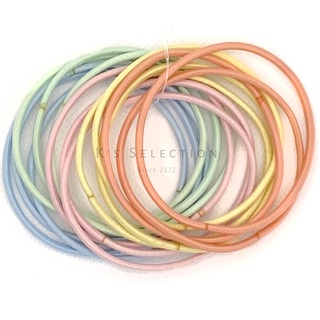 ยางผูกผม ยางรัดผม โบว์ผูกผม Hair elastic 2.0mm thick / 5.0cm diameter