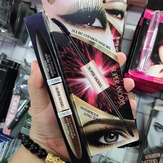 ถูก/แท้/ส่งไว Sivanna มาสคาร่า 2in1 ปัดขนตา+คิ้ว สูตรกันน้ำ Super Model Double Extension Mascara (HF901)