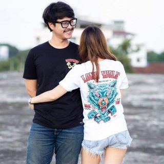 ของแท้ 💯% เสื้อยืดคอกลม Bad Project Brand ลาย Lone Wolf