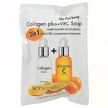 สบู่คอลลาเจนพลัส&วิตซี 2in1  (S)