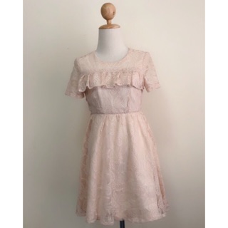 Dress งานแบรนด์ตัด อก30-32"เอว23-25" ยาว32"